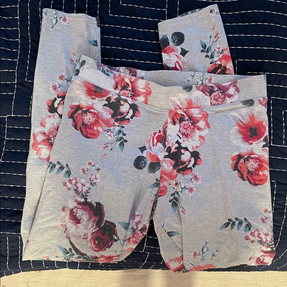 EUC American Eagle Floral Hi-Rise Leggings